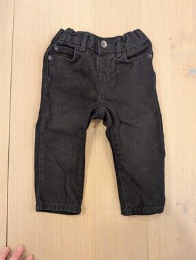 The Children's Place Black Baby Jeans 9-12m